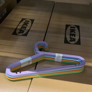 IKEA Colorful Clothes Hangers Set - 8 individual hangers per set